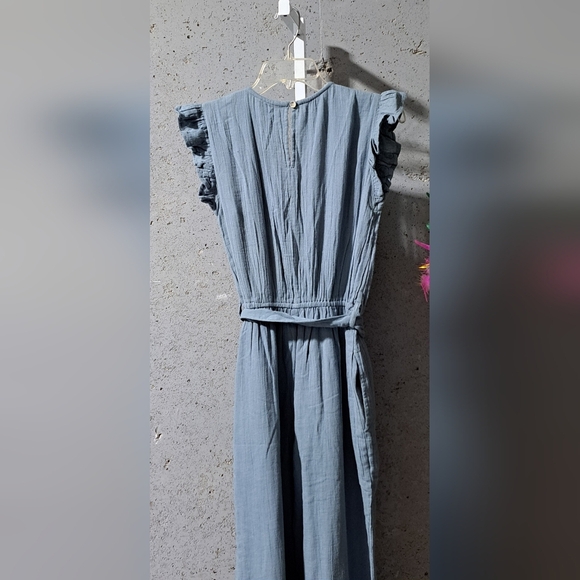 #058 Sz S / Sim & Sam Sleeveless Slate Women's Jumpsuit - Picture 7 of 14